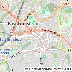 Map of East Grinstead