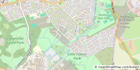 Map of Edinburgh, Midlothian