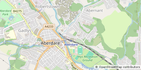 Map of Aberdare