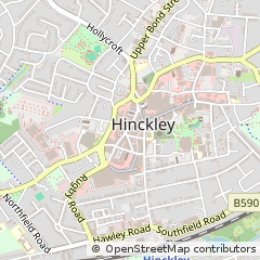Map of Hinckley, Leicestershire