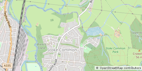 Map of Eastleigh, Hampshire