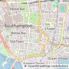 Map of Southampton, Hampshire