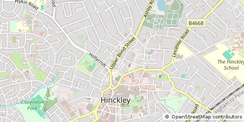 Map of Hinckley