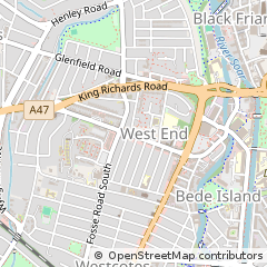 Map of Leicester, Leicestershire