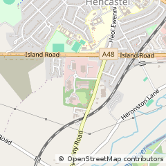 Map of Bridgend, MID Glamorgan