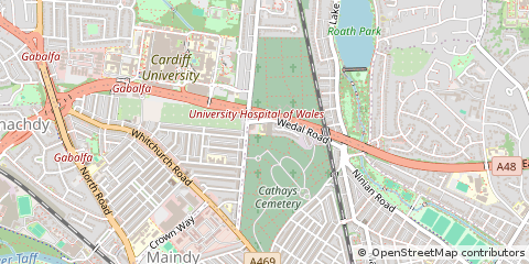 Map of Cardiff