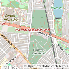 Map of Cardiff