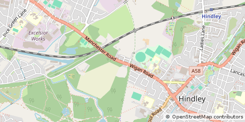 Map of Wigan
