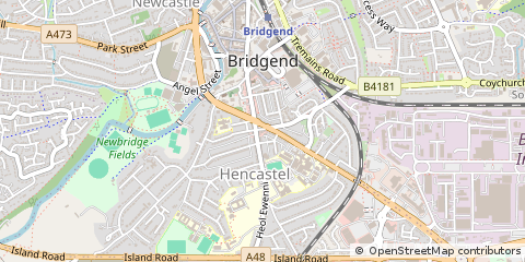 Map of MID Glamorgan
