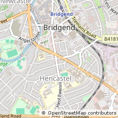 Map of MID Glamorgan