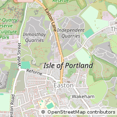 Map of Portland, Dorset