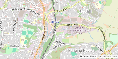 Map of Batley, West Yorkshire
