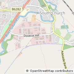Map of Bishop Auckland, County Durham