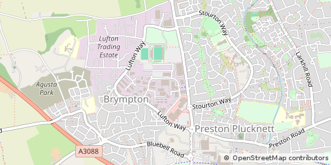 Map of Yeovil, Somerset