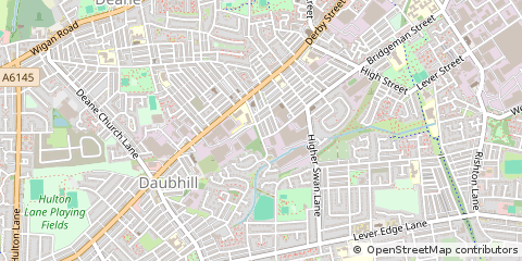 Map of Bolton, Lancashire