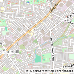 Map of Bolton, Lancashire