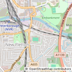 Map of Peterborough, Cambridgeshire