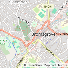 Map of Bromsgrove, Worcestershire
