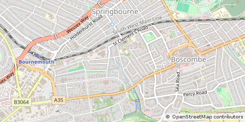 Map of Bournemouth