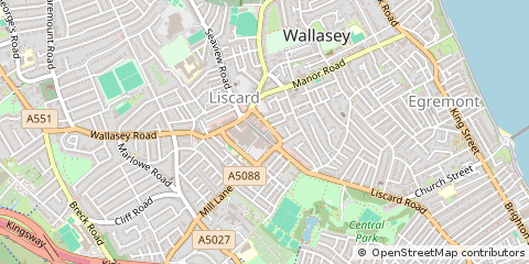 Map of Wallasey
