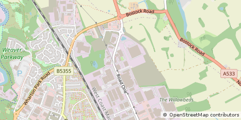 Map of Winsford, Cheshire