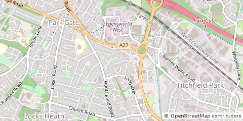 Map of Southampton, Hampshire