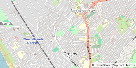 Map of Liverpool, Merseyside