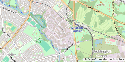Map of Mitcham