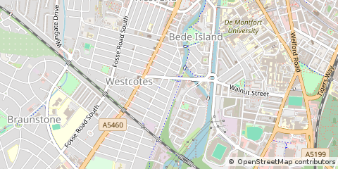 Map of Leicester