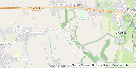 Map of NR Callington, Cornwall