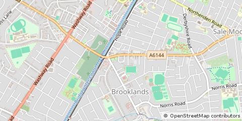 Map of Sale, Cheshire