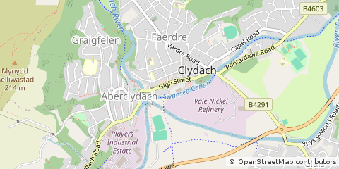 Map of Swansea, Abertawe