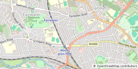 Map of Cardiff