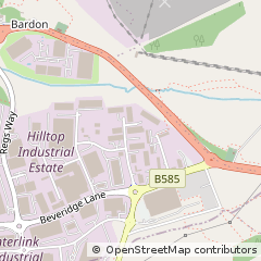 Map of Coalville, Leicestershire