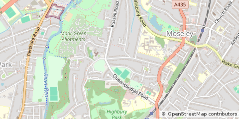 Map of Birmingham, West Midlands