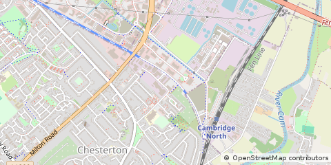 Map of Cambridge, Cambridgeshire
