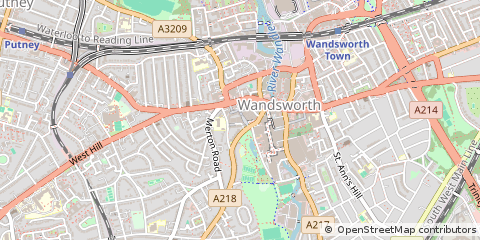 Map of Wandsworth, London