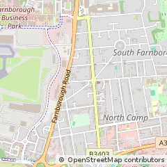 Map of Farnborough, Hampshire
