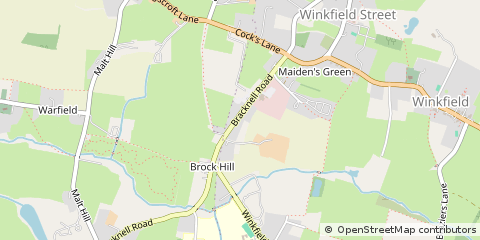 Map of Bracknell