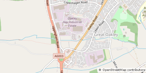Map of Corby, Northamptonshire
