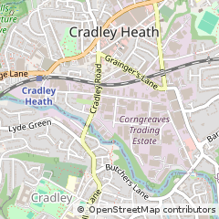 Map of Cradley Heath, West Midlands