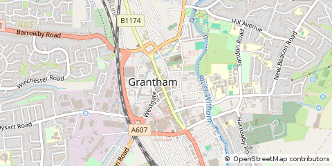 Map of Grantham