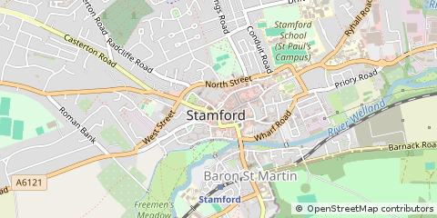 Map of Stamford, Lincolnshire