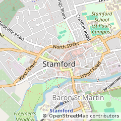 Map of Stamford, Lincolnshire