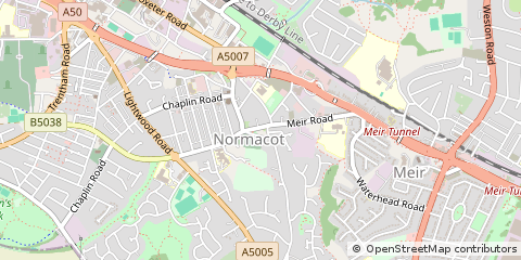 Map of Stoke-on-Trent