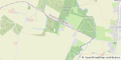Map of Pebworth, Stratford-Upon-Avon, Warwickshire