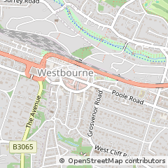 Map of Bournemouth, Dorset
