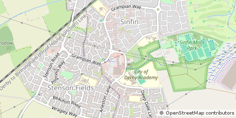Map of Derby, Derbyshire