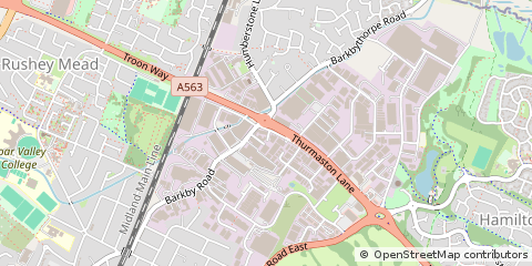 Map of Leicester