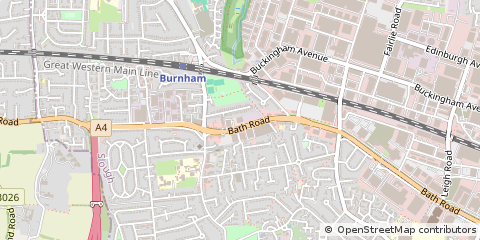 Map of Slough, Berkshire
